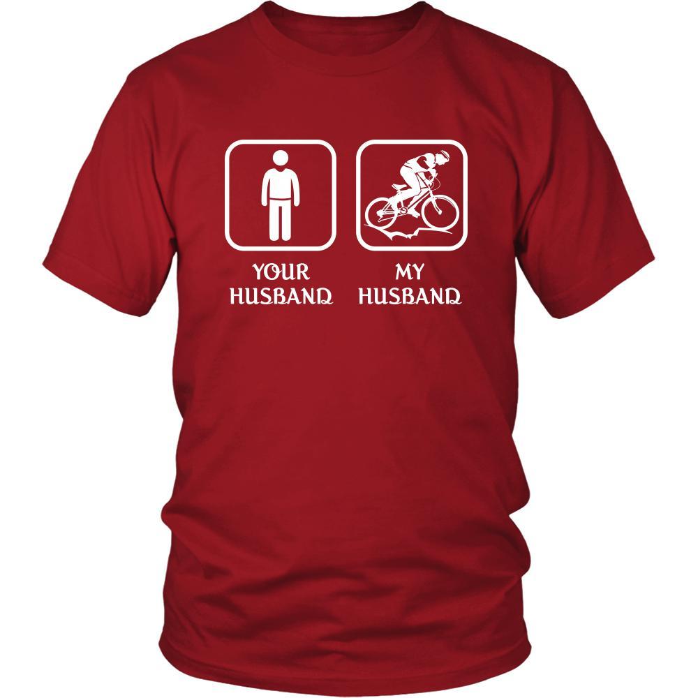 Bicycling - Your husband My husband - Mother's Day Hobby Shirt-T-shirt-Teelime | shirts-hoodies-mugs
