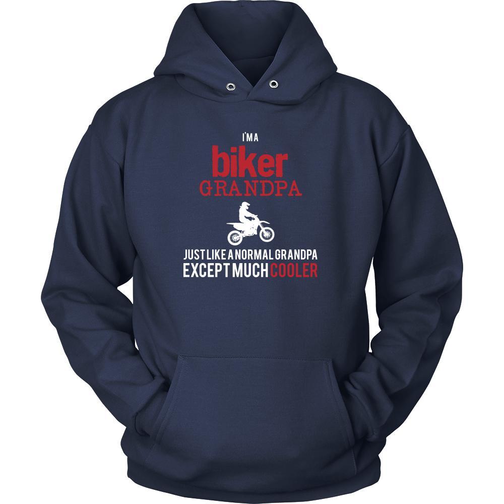 Bike Shirt - I'm a biker grandpa just like a normal grandpa except much cooler Grandfather Hobby Gift-T-shirt-Teelime | shirts-hoodies-mugs