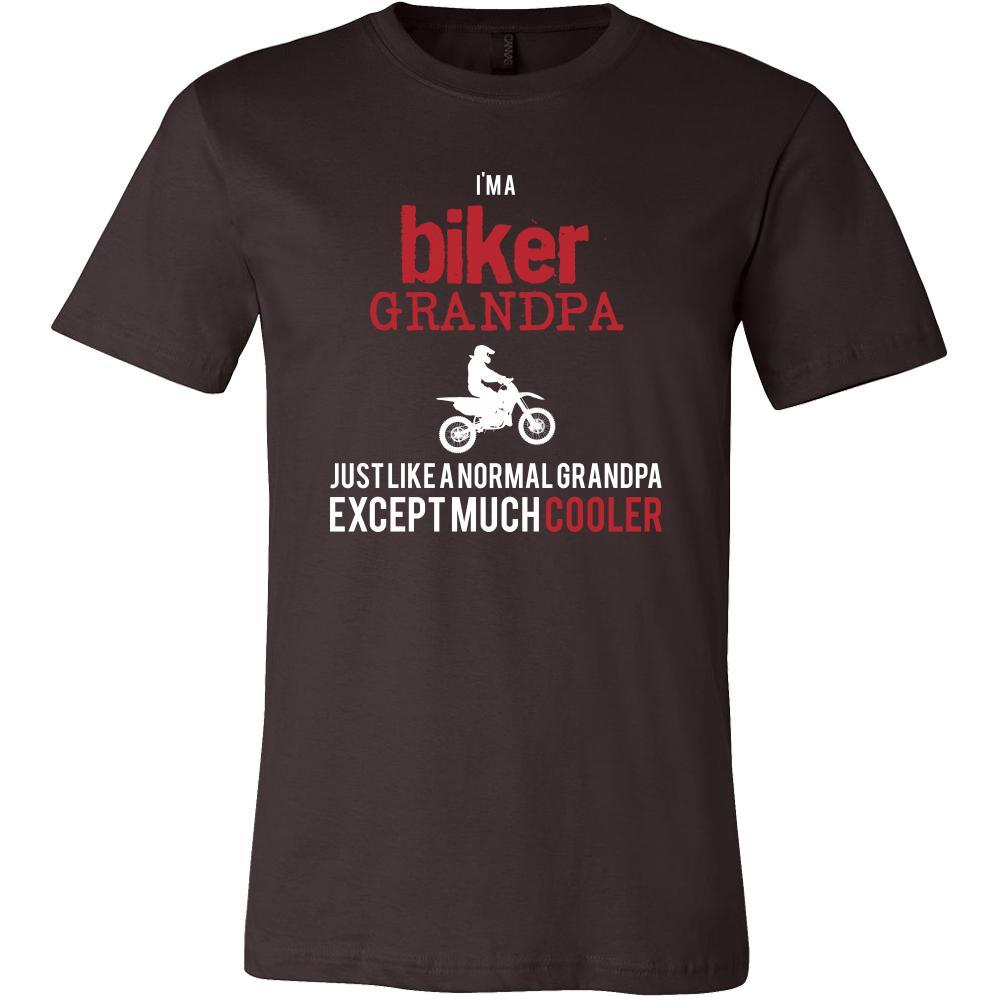 Bike Shirt - I'm a biker grandpa just like a normal grandpa except much cooler Grandfather Hobby Gift-T-shirt-Teelime | shirts-hoodies-mugs