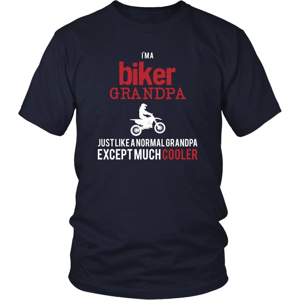 Bike Shirt - I'm a biker grandpa just like a normal grandpa except much cooler Grandfather Hobby Gift-T-shirt-Teelime | shirts-hoodies-mugs