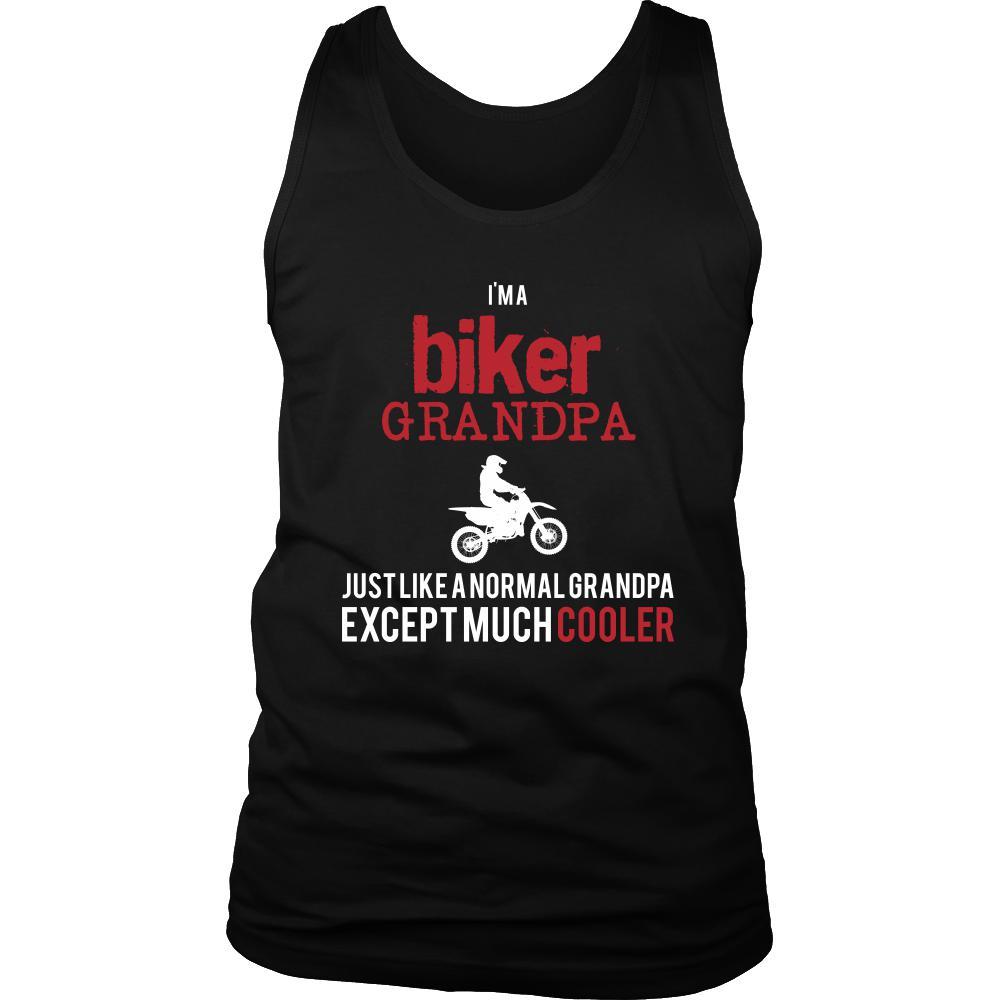 Bike Shirt - I'm a biker grandpa just like a normal grandpa except much cooler Grandfather Hobby Gift-T-shirt-Teelime | shirts-hoodies-mugs