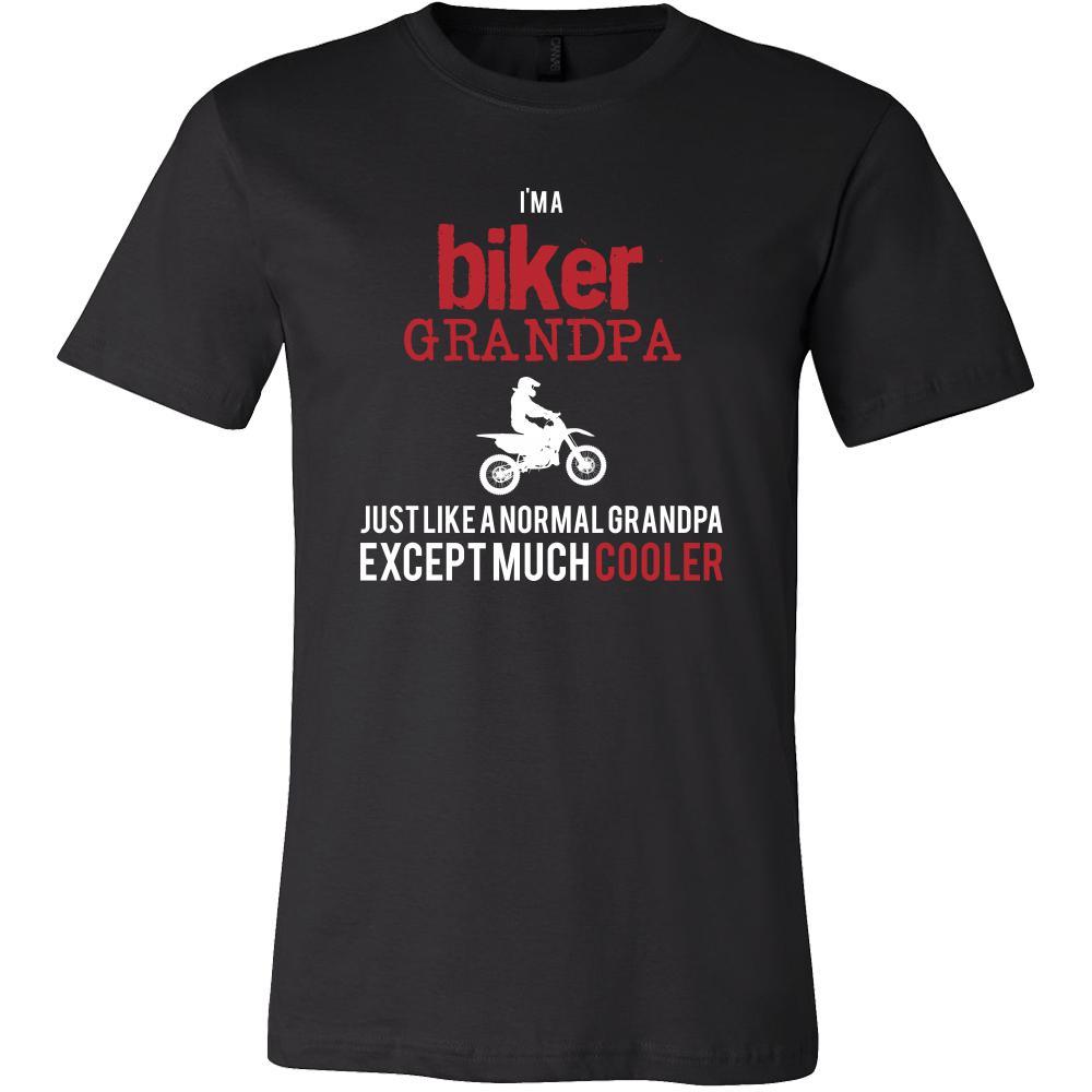 Bike Shirt - I'm a biker grandpa just like a normal grandpa except much cooler Grandfather Hobby Gift-T-shirt-Teelime | shirts-hoodies-mugs