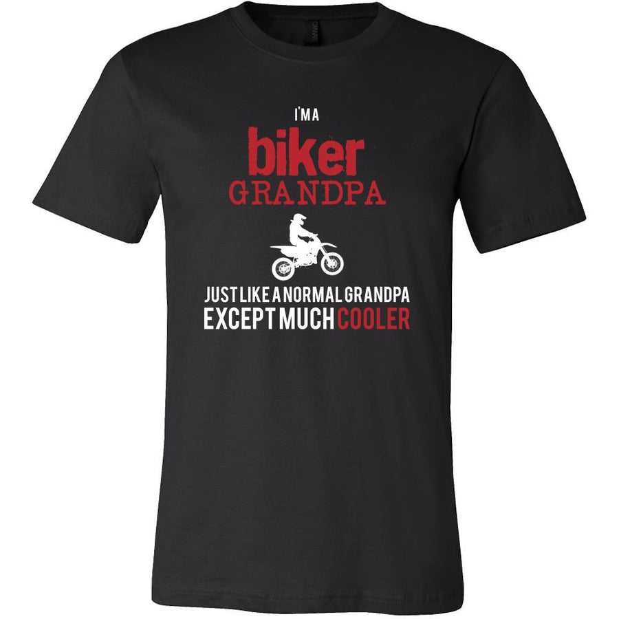 Bike Shirt - I'm a biker grandpa just like a normal grandpa except much cooler Grandfather Hobby Gift-T-shirt-Teelime | shirts-hoodies-mugs