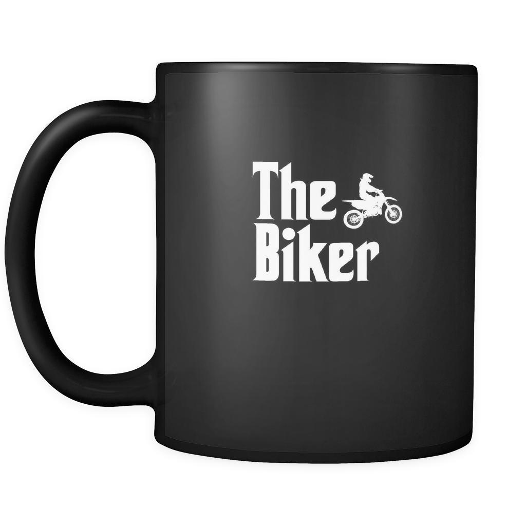 Bike The Biker 11oz Black Mug-Drinkware-Teelime | shirts-hoodies-mugs