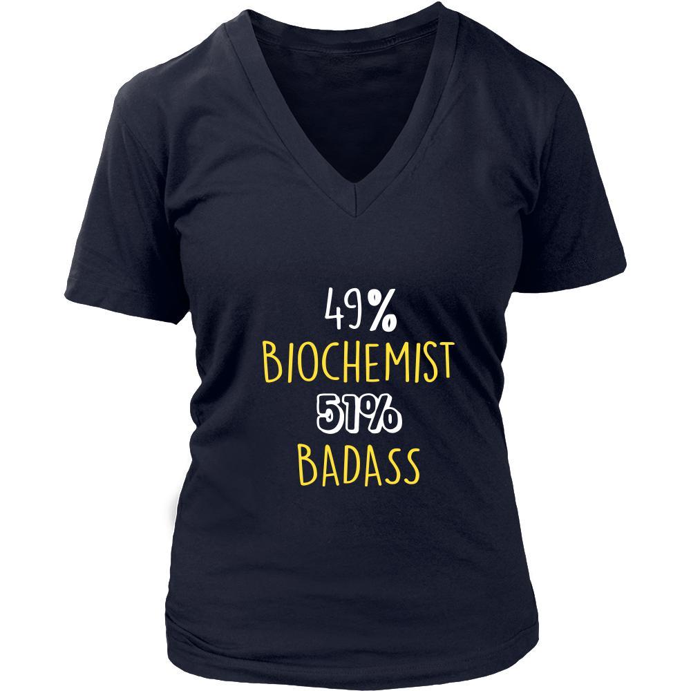 Biochemist Shirt - 49% Biochemist 51% Badass Profession-T-shirt-Teelime | shirts-hoodies-mugs