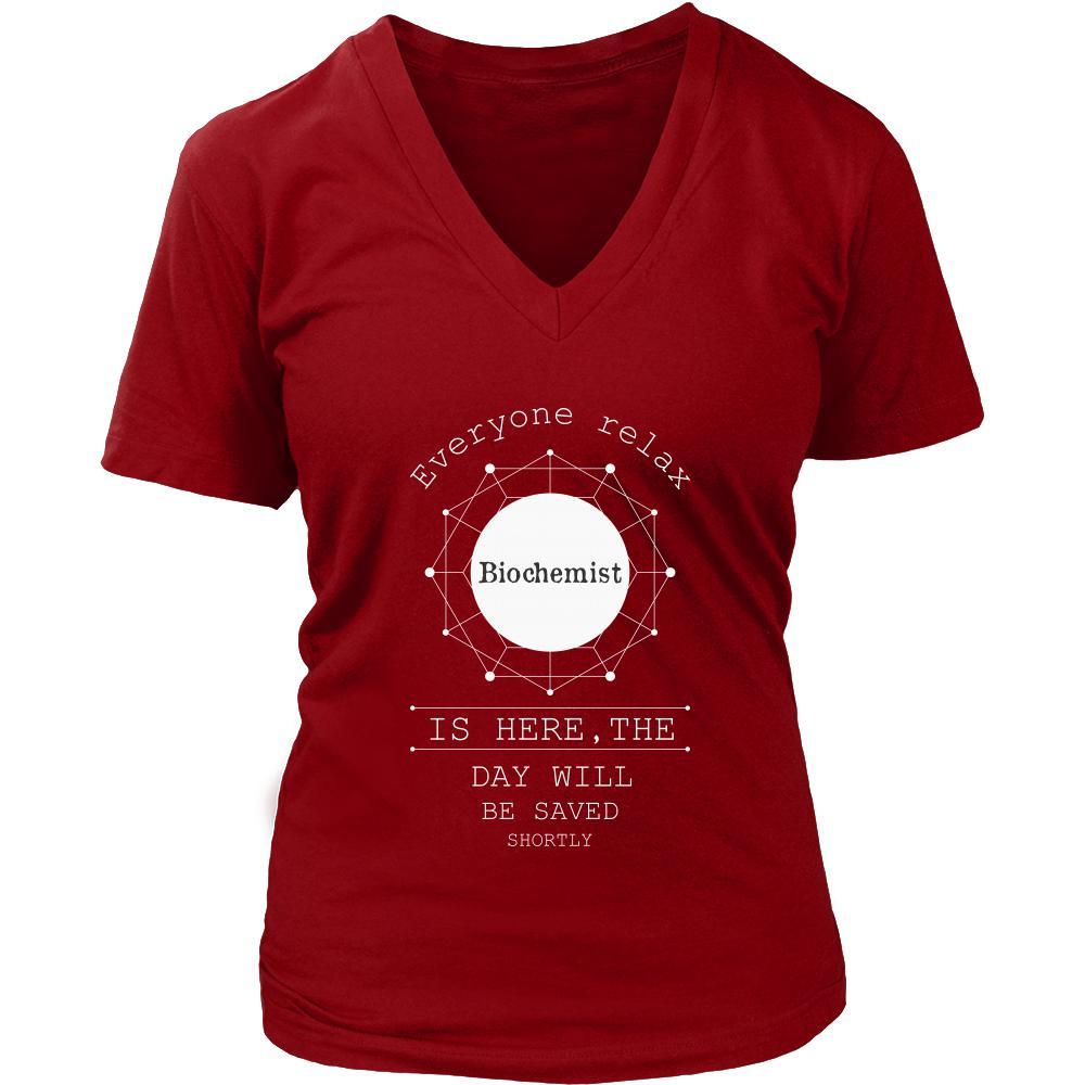 Biochemist Shirt - Everyone relax the Biochemist is here, the day will be save shortly - Profession Gift-T-shirt-Teelime | shirts-hoodies-mugs