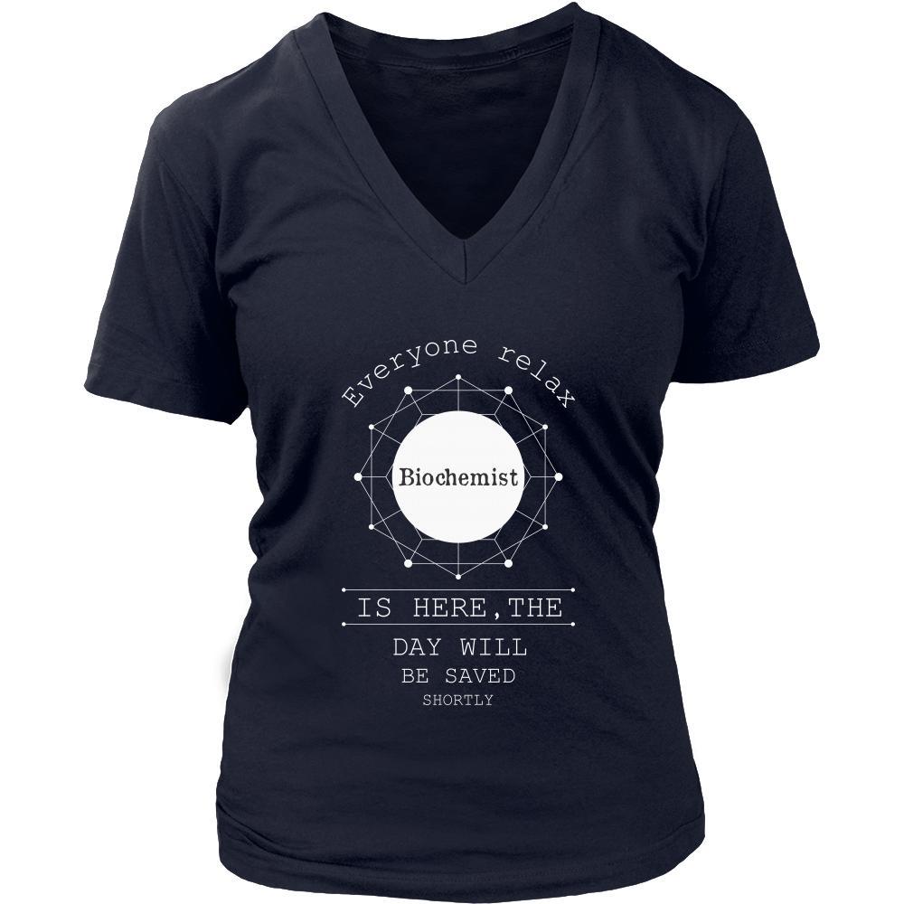 Biochemist Shirt - Everyone relax the Biochemist is here, the day will be save shortly - Profession Gift-T-shirt-Teelime | shirts-hoodies-mugs