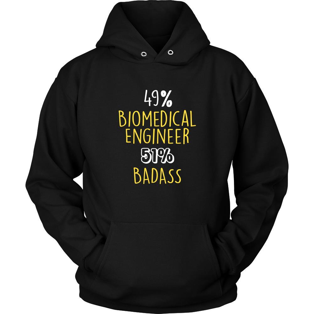 Biomedical Engineer Shirt - 49% Biomedical Engineer 51% Badass Profession-T-shirt-Teelime | shirts-hoodies-mugs