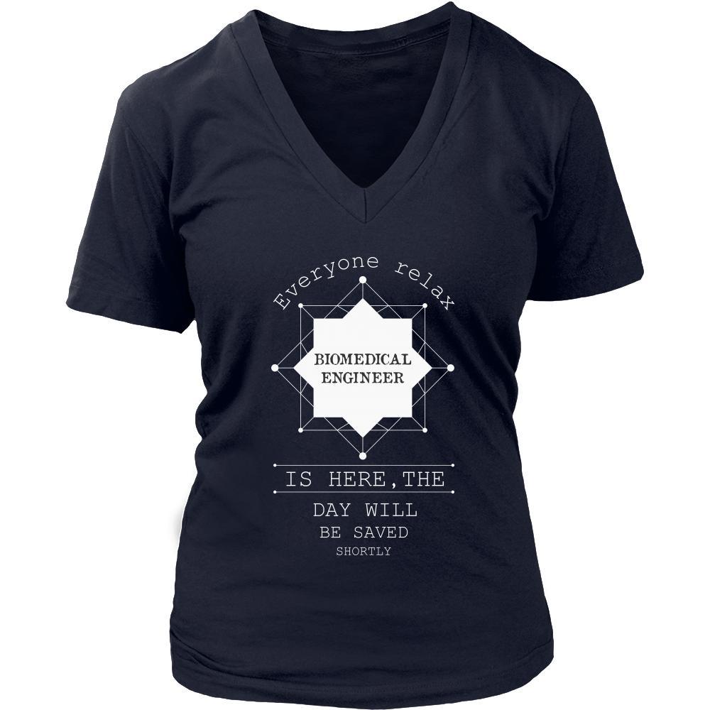 Biomedical Engineer Shirt - Everyone relax the Biomedical Engineer is here, the day will be save shortly - Profession Gift-T-shirt-Teelime | shirts-hoodies-mugs