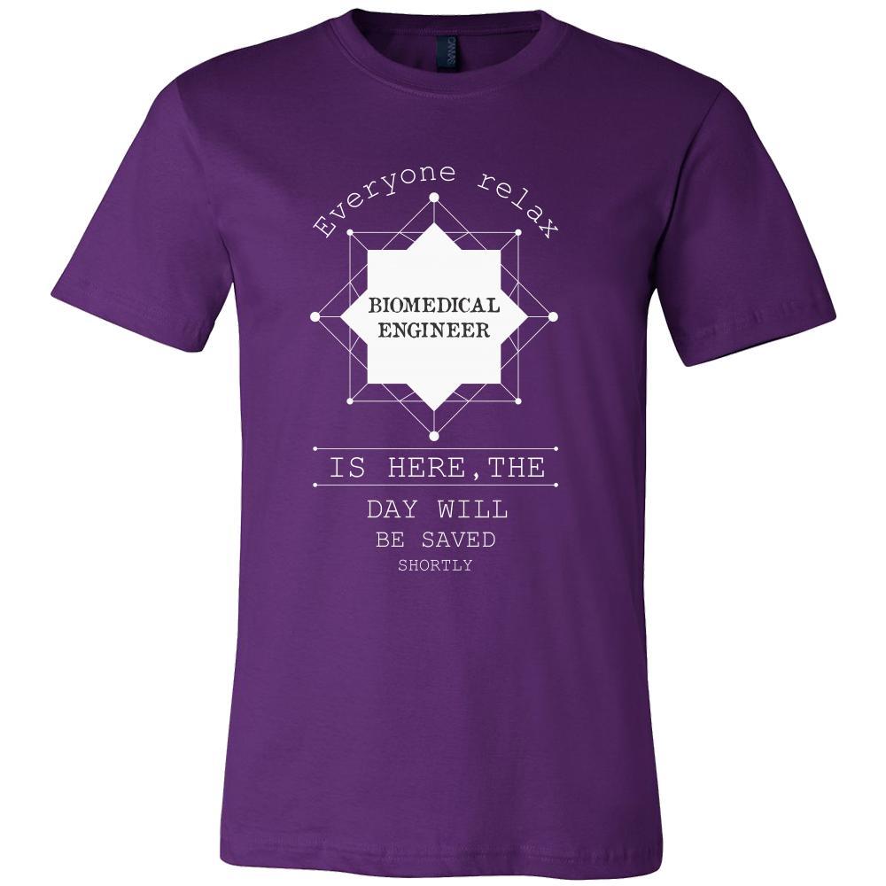 Biomedical Engineer Shirt - Everyone relax the Biomedical Engineer is here, the day will be save shortly - Profession Gift-T-shirt-Teelime | shirts-hoodies-mugs