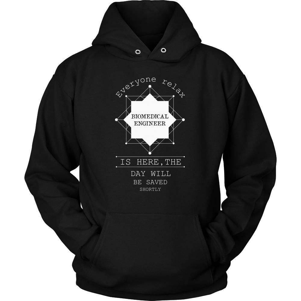Biomedical Engineer Shirt - Everyone relax the Biomedical Engineer is here, the day will be save shortly - Profession Gift-T-shirt-Teelime | shirts-hoodies-mugs