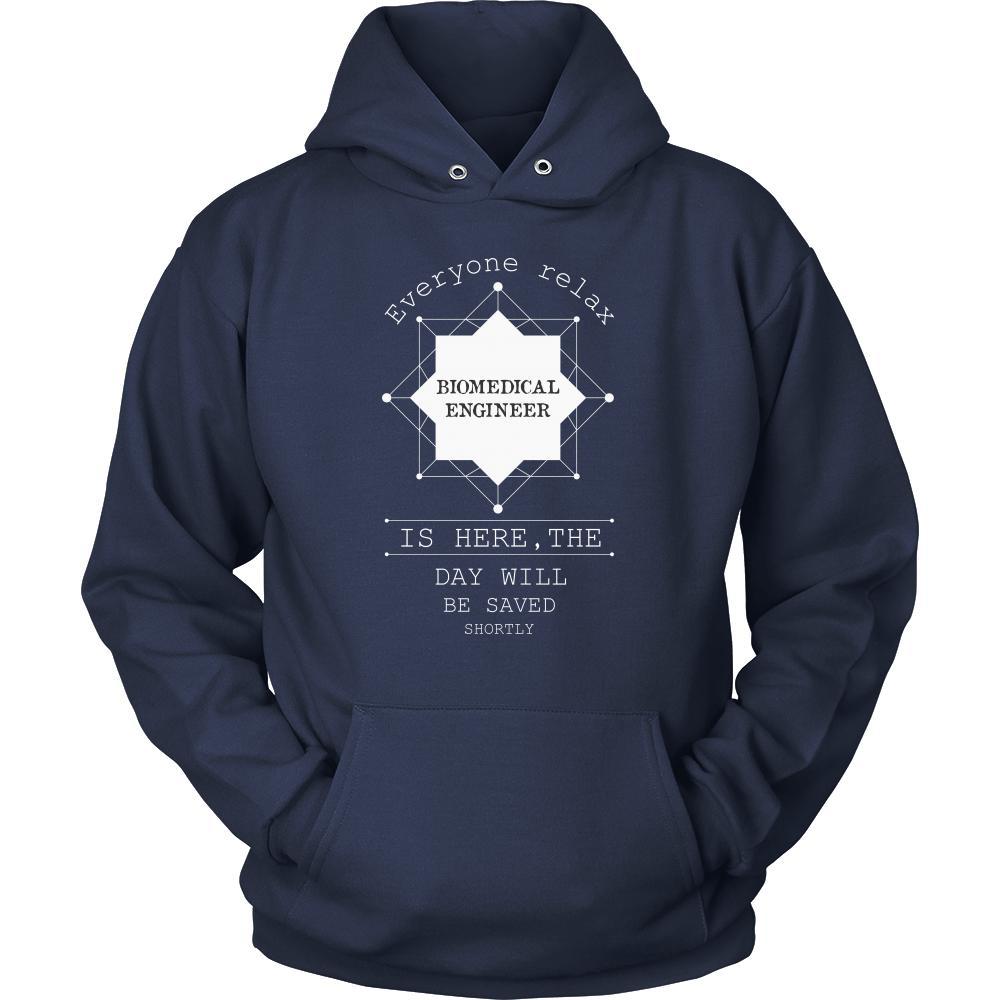 Biomedical Engineer Shirt - Everyone relax the Biomedical Engineer is here, the day will be save shortly - Profession Gift-T-shirt-Teelime | shirts-hoodies-mugs
