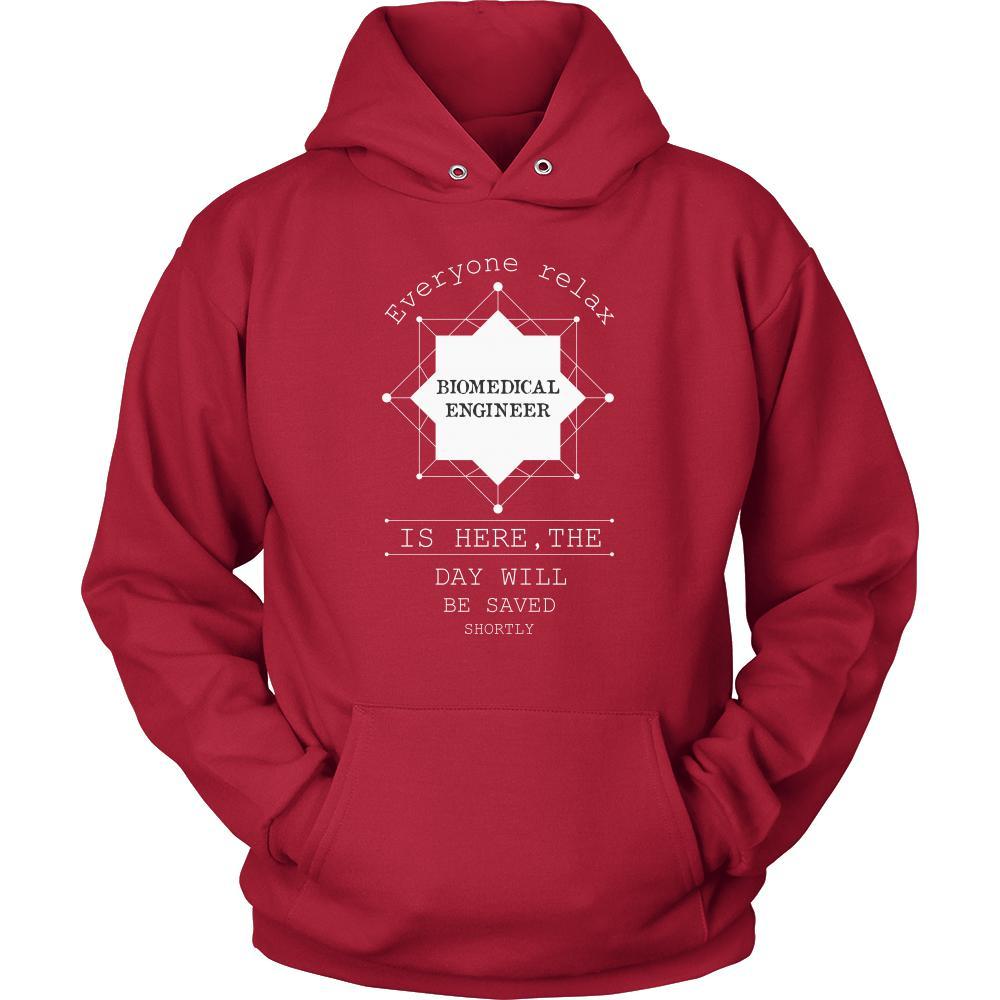 Biomedical Engineer Shirt - Everyone relax the Biomedical Engineer is here, the day will be save shortly - Profession Gift-T-shirt-Teelime | shirts-hoodies-mugs
