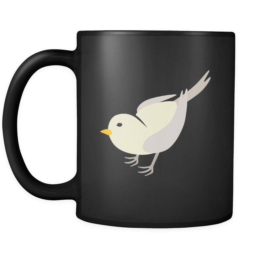 Bird Animal Illustration 11oz Black Mug-Drinkware-Teelime | shirts-hoodies-mugs