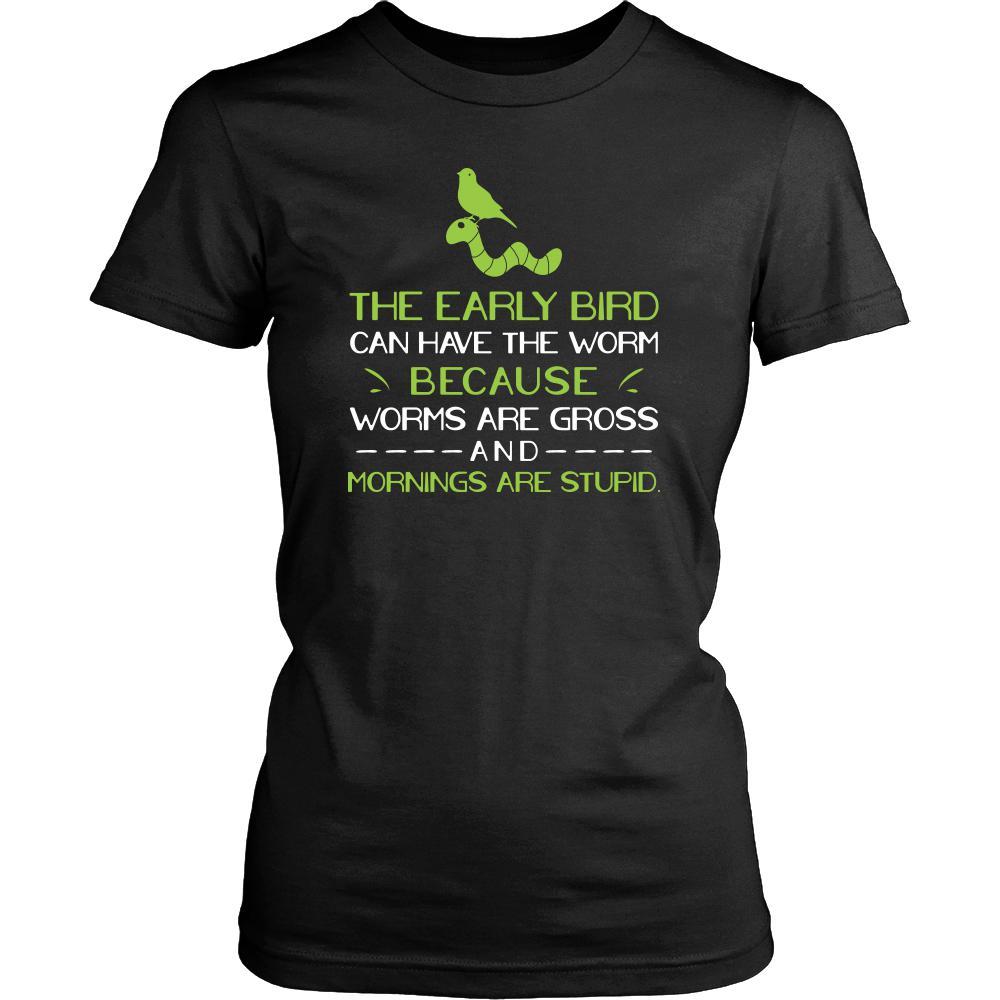 Bird Shirt - Early Bird - Animal Lover Gift-T-shirt-Teelime | shirts-hoodies-mugs