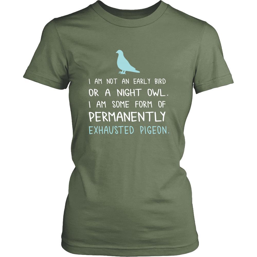 Bird Shirt - Exhausted Pigeon - Animal Lover Gift-T-shirt-Teelime | shirts-hoodies-mugs