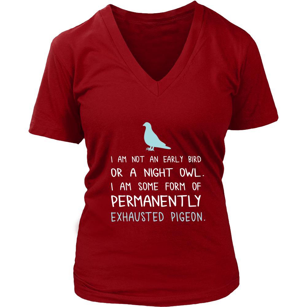 Bird Shirt - Exhausted Pigeon - Animal Lover Gift-T-shirt-Teelime | shirts-hoodies-mugs