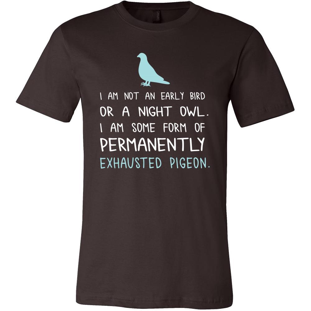 Bird Shirt - Exhausted Pigeon - Animal Lover Gift-T-shirt-Teelime | shirts-hoodies-mugs