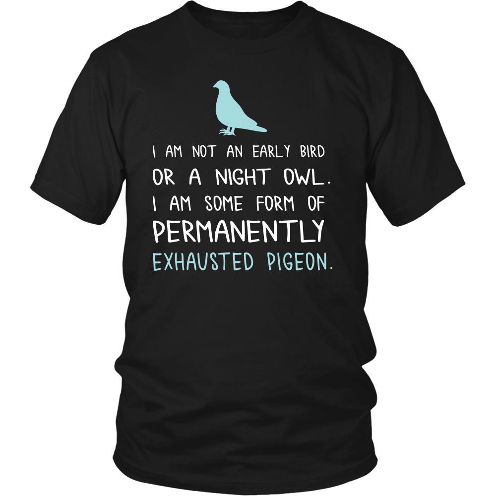 Bird Shirt - Exhausted Pigeon - Animal Lover Gift-T-shirt-Teelime | shirts-hoodies-mugs