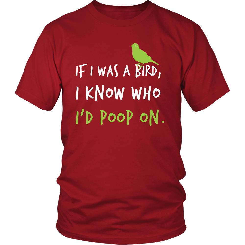 Bird Shirt - If I Was A Bird - Animal Lover Gift-T-shirt-Teelime | shirts-hoodies-mugs