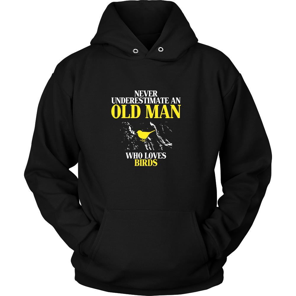 Bird Shirt - Never underestimate an old man who loves birds Grandfather Pets Gift-T-shirt-Teelime | shirts-hoodies-mugs