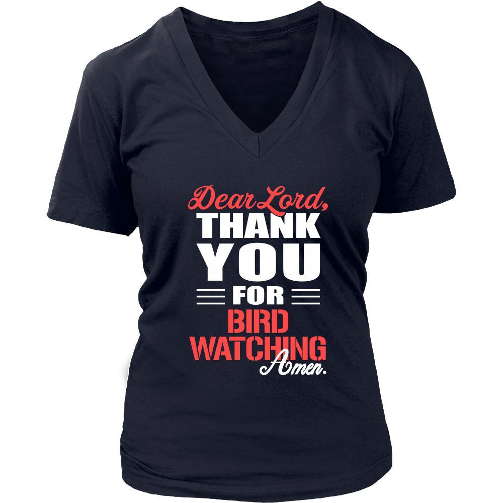 Bird watching Shirt - Dear Lord, thank you for Bird watching Amen- Hobby-T-shirt-Teelime | shirts-hoodies-mugs