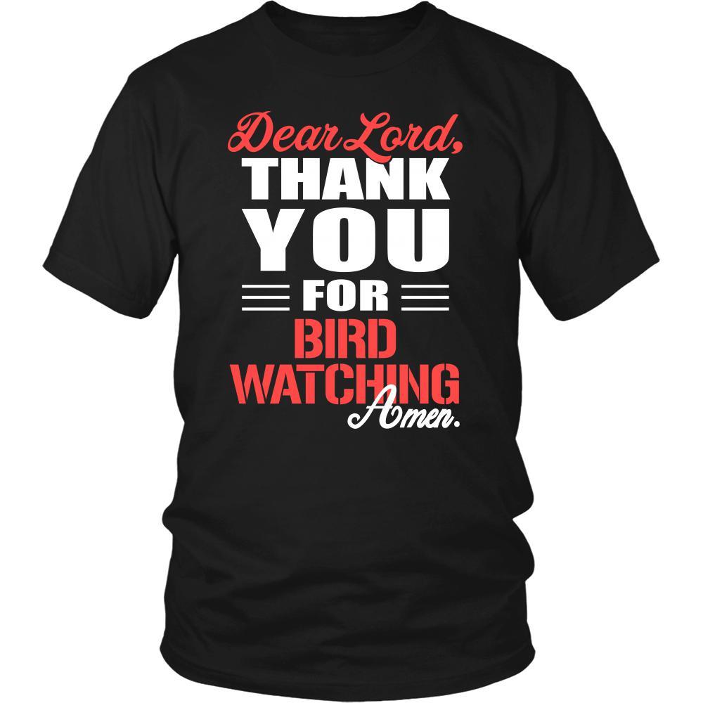 Bird watching Shirt - Dear Lord, thank you for Bird watching Amen- Hobby-T-shirt-Teelime | shirts-hoodies-mugs