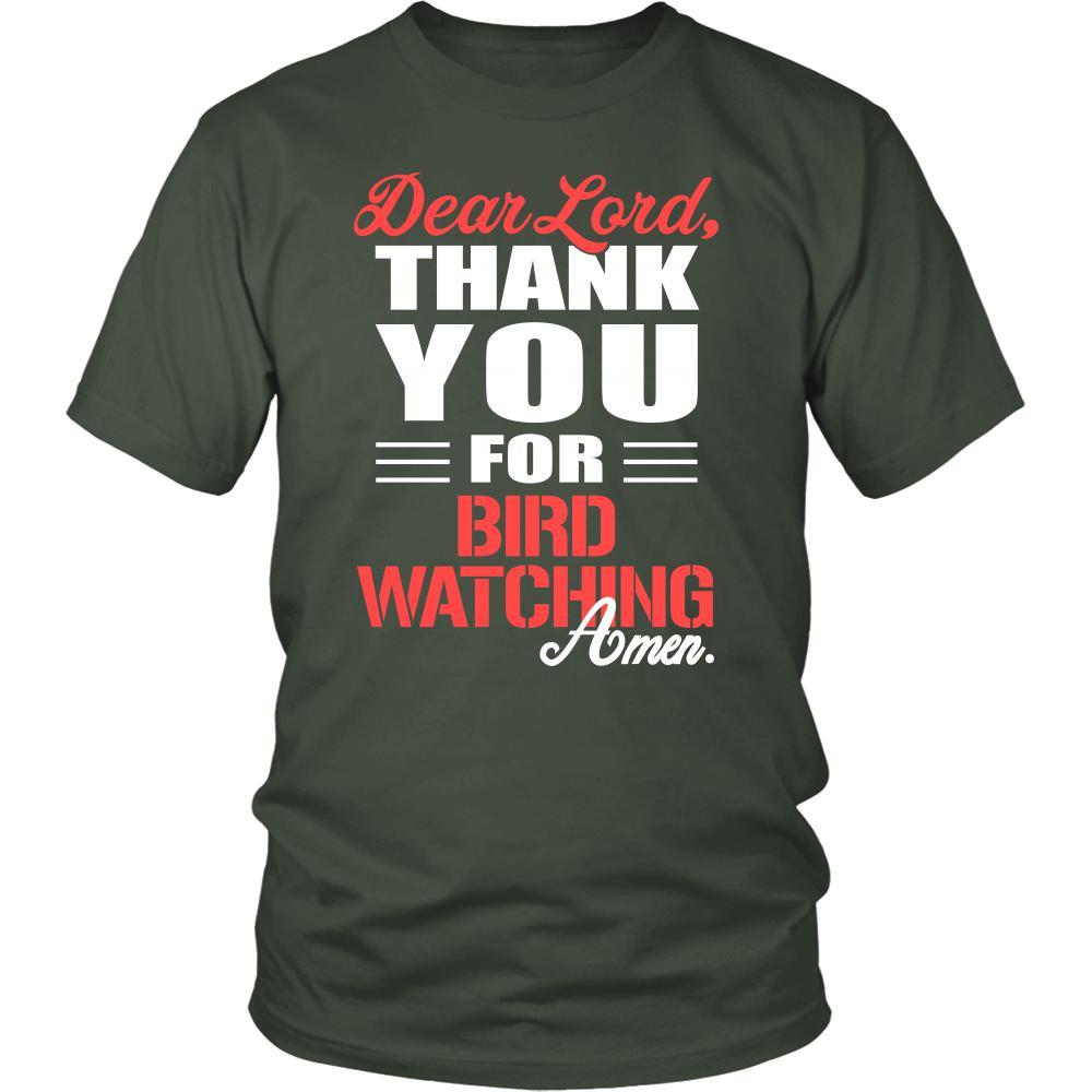 Bird watching Shirt - Dear Lord, thank you for Bird watching Amen- Hobby-T-shirt-Teelime | shirts-hoodies-mugs