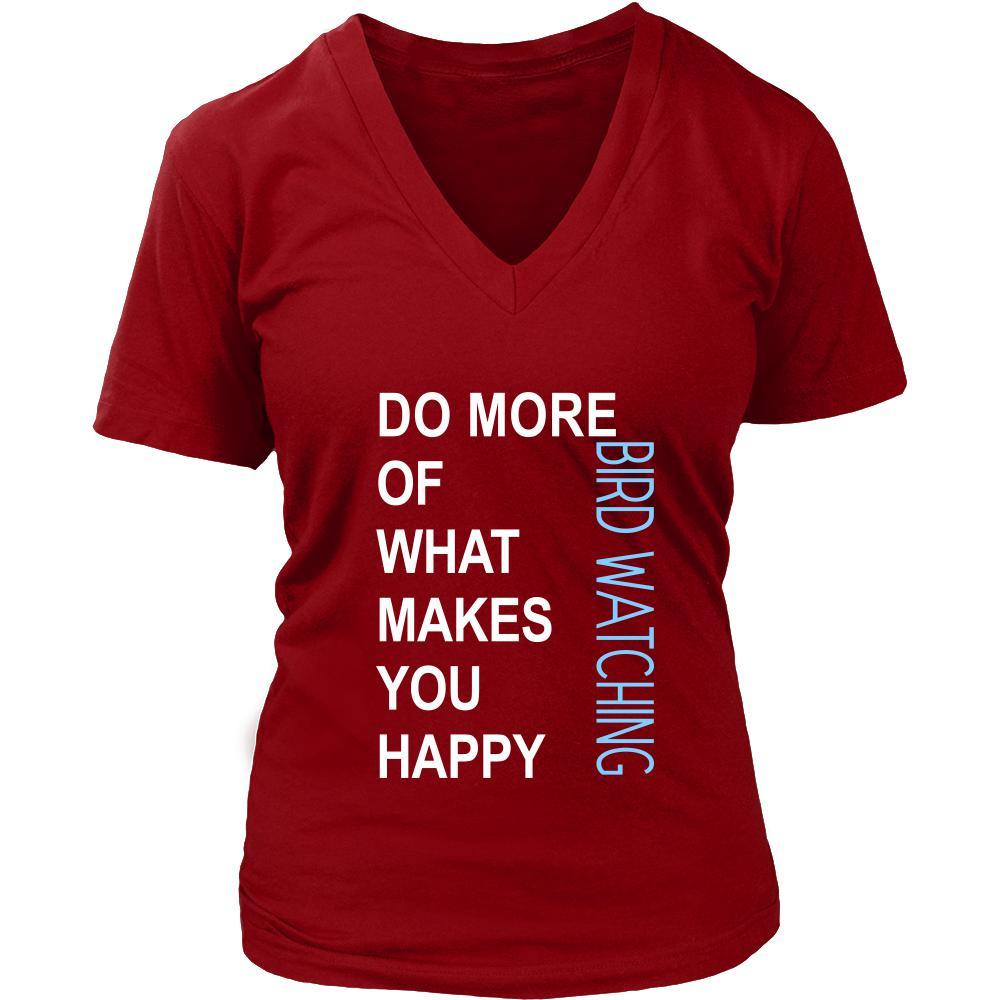 Bird watching Shirt - Do more of what makes you happy Bird watching- Hobby Gift-T-shirt-Teelime | shirts-hoodies-mugs