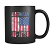 BJJ American Jiu-Jitsu mug - BJJ Coffee Cup BJJ Coffee Mug (11oz) Black-Drinkware-Teelime | shirts-hoodies-mugs