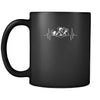 BJJ BJJ pulse 11oz Black Mug-Drinkware-Teelime | shirts-hoodies-mugs
