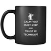 BJJ Calm you must keep and trust in technique 11oz Black Mug-Drinkware-Teelime | shirts-hoodies-mugs