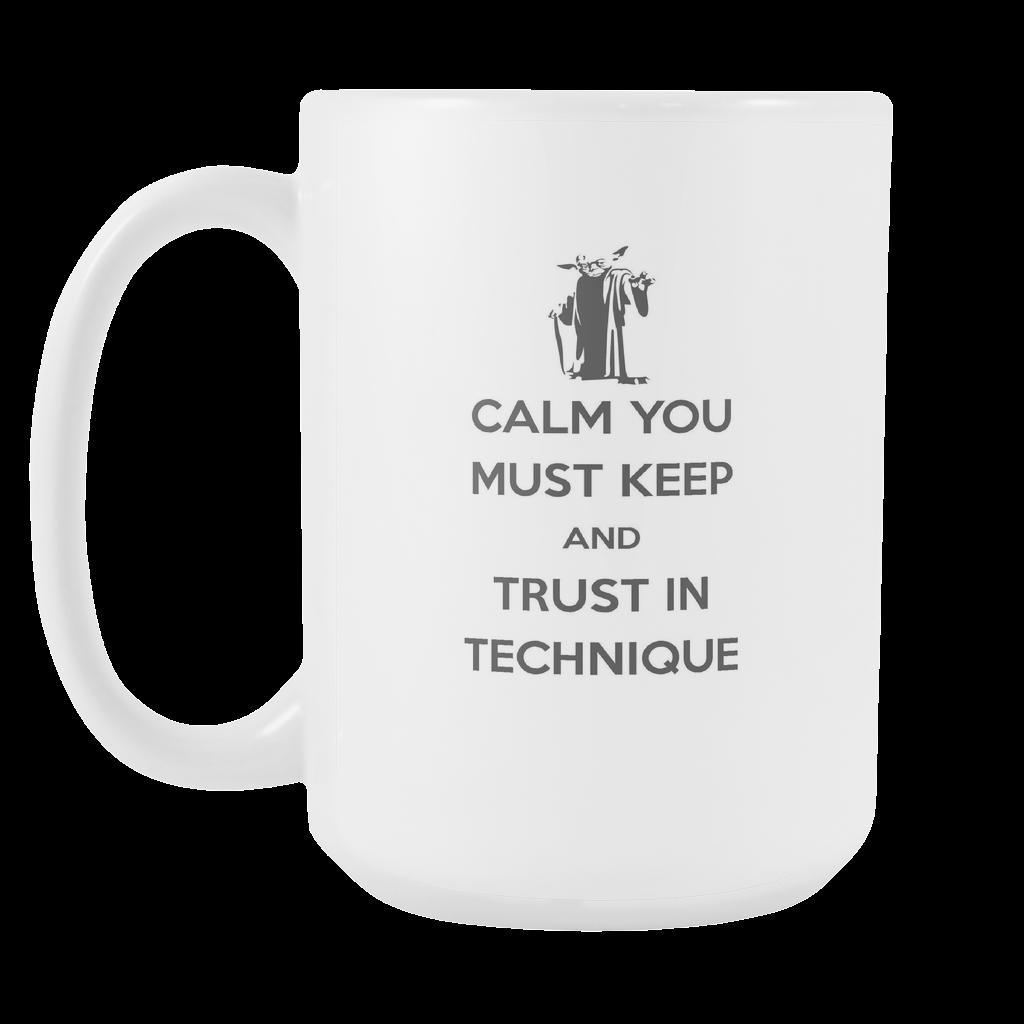 BJJ Coffee Cup - Brazilian Jiu Jitsu Yoda-Drinkware-Teelime | shirts-hoodies-mugs