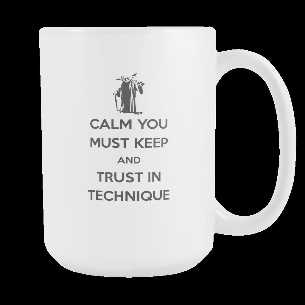 BJJ Coffee Cup - Brazilian Jiu Jitsu Yoda-Drinkware-Teelime | shirts-hoodies-mugs