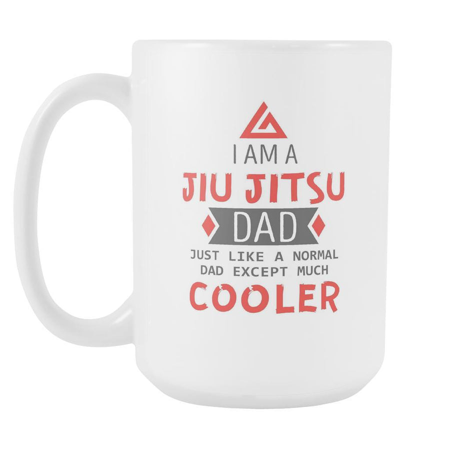 BJJ Coffee Mug - Jiu Jitsu Dad 15oz-Drinkware-Teelime | shirts-hoodies-mugs