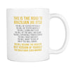 BJJ Coffee Mug - The Road to BJJ-Drinkware-Teelime | shirts-hoodies-mugs