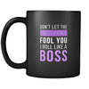 BJJ Don't let the pretty face fool you I roll like a boss 11oz Black Mug-Drinkware-Teelime | shirts-hoodies-mugs