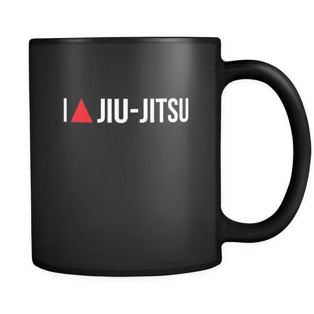 BJJ I Love Jiu-Jitsu 11oz Black Mug-Drinkware-Teelime | shirts-hoodies-mugs