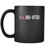 BJJ I Love Jiu-Jitsu 11oz Black Mug-Drinkware-Teelime | shirts-hoodies-mugs