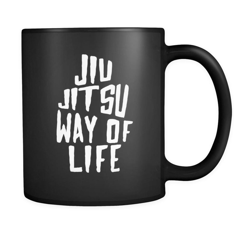 BJJ Jiu-Jitsu way of life 11oz Black Mug-Drinkware-Teelime | shirts-hoodies-mugs