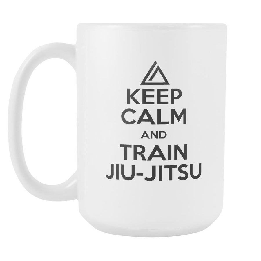 BJJ mug - Keep Calm and Train Jiu-Jitsu-Drinkware-Teelime | shirts-hoodies-mugs