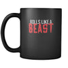 Bjj Rolls like a beast 11oz Black Mug-Drinkware-Teelime | shirts-hoodies-mugs