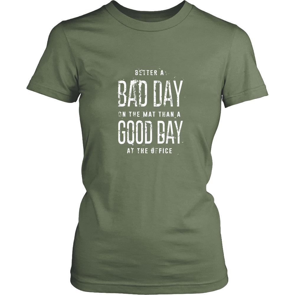 BJJ Shirt - Better a bad day on the mat than a good day at the office- Sport-T-shirt-Teelime | shirts-hoodies-mugs