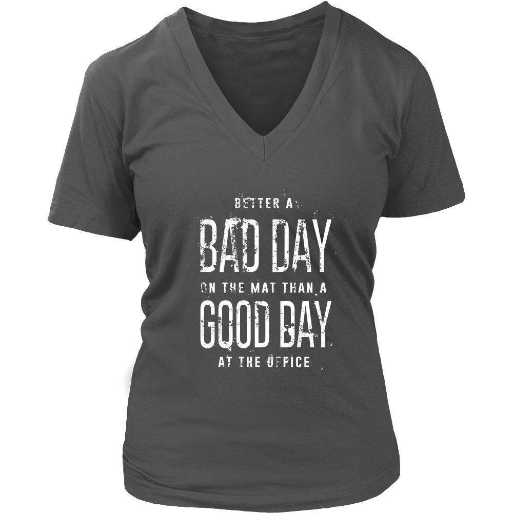BJJ Shirt - Better a bad day on the mat than a good day at the office- Sport-T-shirt-Teelime | shirts-hoodies-mugs