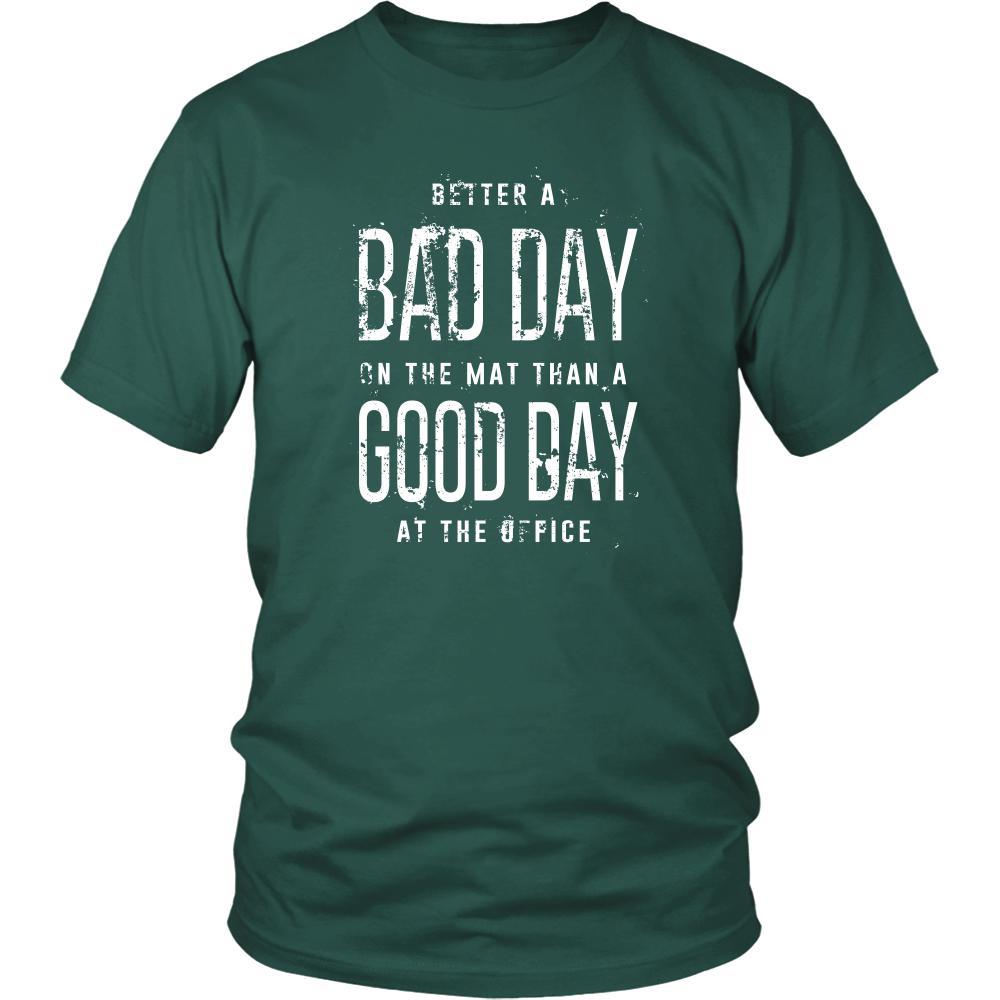 BJJ Shirt - Better a bad day on the mat than a good day at the office- Sport-T-shirt-Teelime | shirts-hoodies-mugs