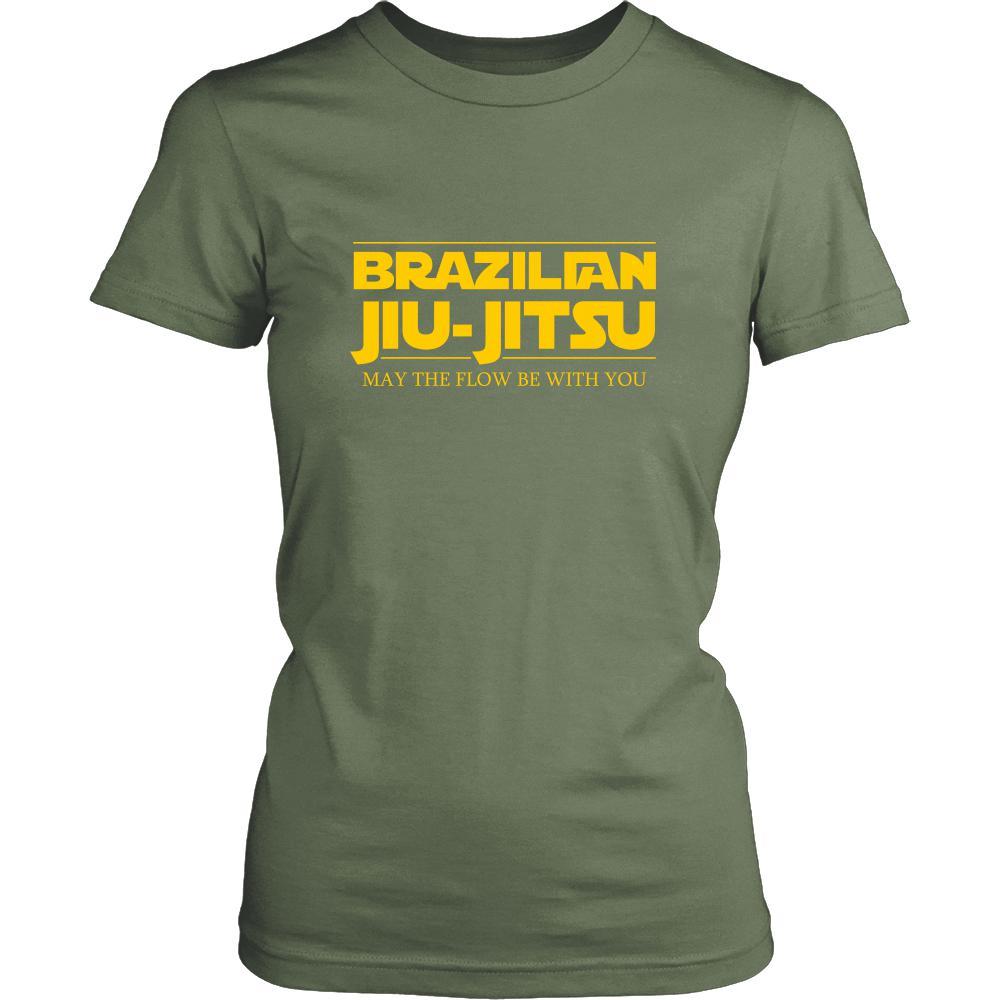 BJJ Shirt - Brazilian Jiu Jitsu - may the flow be with you - Sport Gift-T-shirt-Teelime | shirts-hoodies-mugs