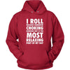 BJJ Shirt - I roll because somehow choking someone out is the most relaxing part of my day - Sport Gift-T-shirt-Teelime | shirts-hoodies-mugs