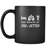 BJJ Sleep breathe eat Jiu-Jitsu 11oz Black Mug-Drinkware-Teelime | shirts-hoodies-mugs