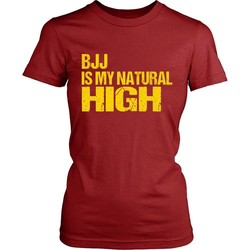 BJJ T Shirt - BJJ is my natural High-T-shirt-Teelime | shirts-hoodies-mugs
