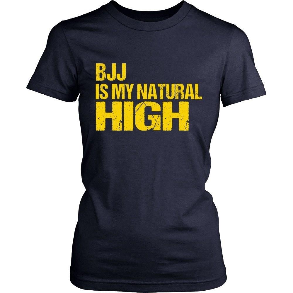 BJJ T Shirt - BJJ is my natural High-T-shirt-Teelime | shirts-hoodies-mugs